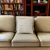 Homezia 20" White Cotton Pillow With Tassels Edges