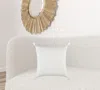 Homezia 20" White Tonal Abstract Stripe Throw Pillow