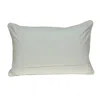 Homezia 20" X 12" Blue Zippered 100% Cotton Throw Pillow