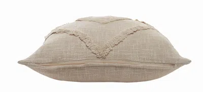 Homezia 20" X 20" Birch 100% Cotton Geometric Zippered Pillow
