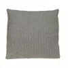 Homezia 20" X 20" Black And Beige Woven Square Accent Throw Pillow