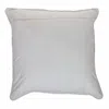 Homezia 20" X 20" Black And Orange Zippered 100% Cotton Throw Pillow With Embroidery