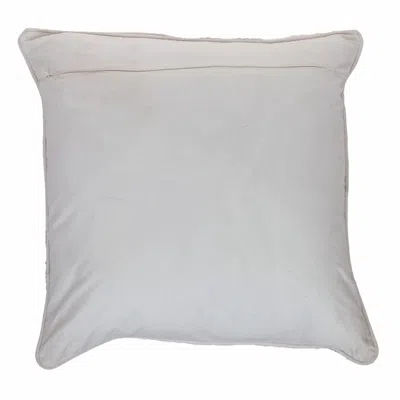 Homezia 20" X 20" Black And Orange Zippered 100% Cotton Throw Pillow With Embroidery