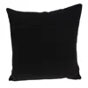 Homezia 20" X 20" Black And Yellow Geometric Zippered 100% Cotton Throw Pillow
