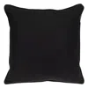 Homezia 20" X 20" Black Geometric Cotton Zippered Pillow