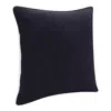 Homezia 20" X 20" Black Linen Zippered Pillow