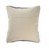Homezia 20" X 20" Blue And Red 100% Cotton Striped Zippered Pillow