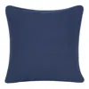 Homezia 20" X 20" Blue And Red Cheetah Animal Print Cotton Zippered Pillow With Embroidery
