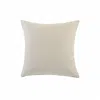 Homezia 20" X 20" Blue And White 100% Cotton Geometric Zippered Pillow
