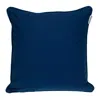 Homezia 20" X 20" Blue Geometric Cotton Zippered Pillow