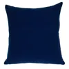 Homezia 20" X 20" Blue Zippered 100% Cotton Throw Pillow