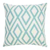 Homezia 20" X 20" Blue Zippered Geometric Indoor Outdoor Throw Pillow
