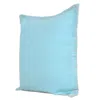 Homezia 20" X 20" Bright Blue 100% Cotton Zippered Pillow