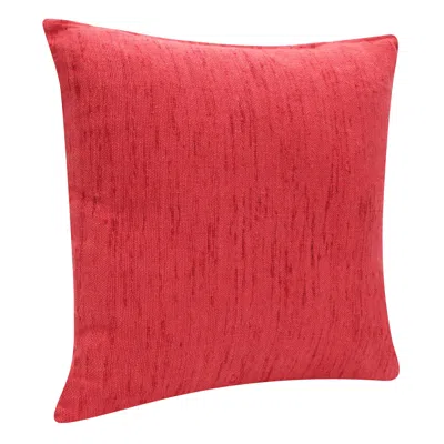 Homezia 20" X 20" Coral Linen Zippered Pillow