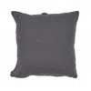 Homezia 20" X 20" Dark Gray 100% Cotton Geometric Zippered Pillow