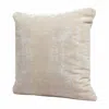 Homezia 20" X 20" Gray And Beige Polyester Abstract Zippered Pillow