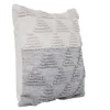 Homezia 20" X 20" Heathered Gray And Off-white 100% Cotton Geometric Zippered Pillow