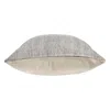Homezia 20" X 20" Light Gray And Dark Gray 100% Wool Zippered Pillow
