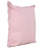 Homezia 20" X 20" Light Pink 100% Cotton Zippered Pillow