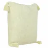 Homezia 20" X 20" Light Yellow 100% Cotton Zippered Pillow