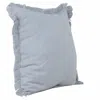 Homezia 20" X 20" Micro Gray 100% Cotton Zippered Pillow