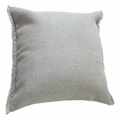 Homezia 20" X 20" Microchip Gray And Light Gray 100% Cotton Zippered Pillow