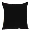 Homezia 20" X 20" Mustard Yellow And Black Geometric Zippered 100% Cotton Throw Pillow