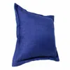 Homezia 20" X 20" Navy Linen Zippered Pillow