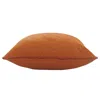 Homezia 20" X 20" Orange And Dark Orange 100% Cotton Diamond Zippered Pillow