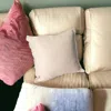 Homezia 20" X 20" Orange Striped Cotton Zippered Down Pillow With Fringe