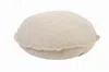 Homezia 20" X 20" Round Birch Round 100% Cotton Zippered Pillow