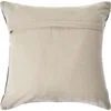 Shop Homezia 20" X 20" Silver And Brown 100% Wool Geometric Zippered Pillow