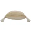 Homezia 20" X 20" Tan And Beige Jute Zippered Pillow