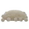 Homezia 20" X 20" Tan Jute Zippered Pillow