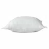 Homezia 20" X 20" True White 100% Cotton Zippered Pillow