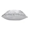 Homezia 20" X 20" White And Silver 100% Cotton Animal Print Zippered Pillow