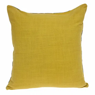 Homezia 20" X 20" White Zippered 100% Cotton Throw Pillow