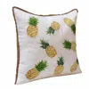 Homezia 20" X 20" Yellow And Green Polyester Tropical Zippered Pillow