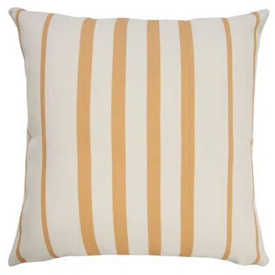 Homezia 20" X 20" Yellow Zippered Geometric Indoor Outdoor Throw Pillow