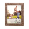 Homezia 18x24 Rustic Smoky Black Picture Frame With Plexiglass Holder