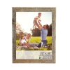 Homezia 20" X 28" Rustic Farmhouse Weathered Gray Wood Frame