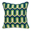 Homezia 20" X 7" X 20" Handmade Transitional Multicolored Pillow Cover With Poly Insert
