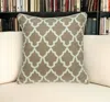 Homezia 20" X 7" X 20" Transitional Beige And White Pillow Cover With Poly Insert