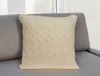 Homezia 20" X 7" X 20" Transitional Beige Pillow Cover With Poly Insert