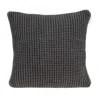 Homezia 20" X 7" X 20" Transitional Charcoal Pillow Cover With Poly Insert