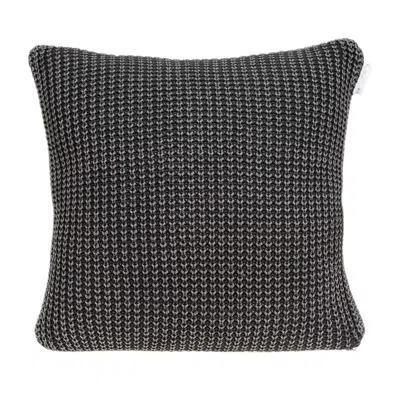 Homezia 20" X 7" X 20" Transitional Charcoal Pillow Cover With Poly Insert