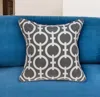 Homezia 20" X 7" X 20" Transitional Gray And White Accent Pillow Cover With Poly Insert