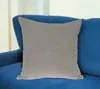 Homezia 20" X 7" X 20" Transitional Gray Solid Pillow Cover With Poly Insert