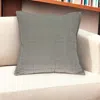 Homezia 20" X 7" X 20" Transitional Gray Solid Quilted Pillow Cover With Poly Insert