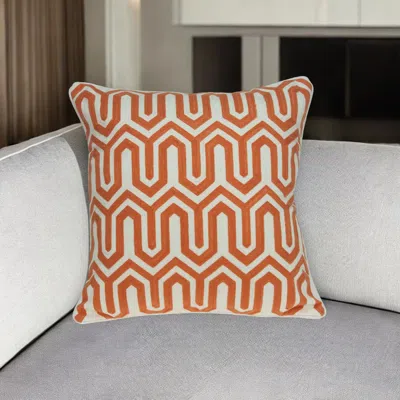 Homezia 20" X 7" X 20" Transitional Multicolored Pillow Cover With Poly Insert
